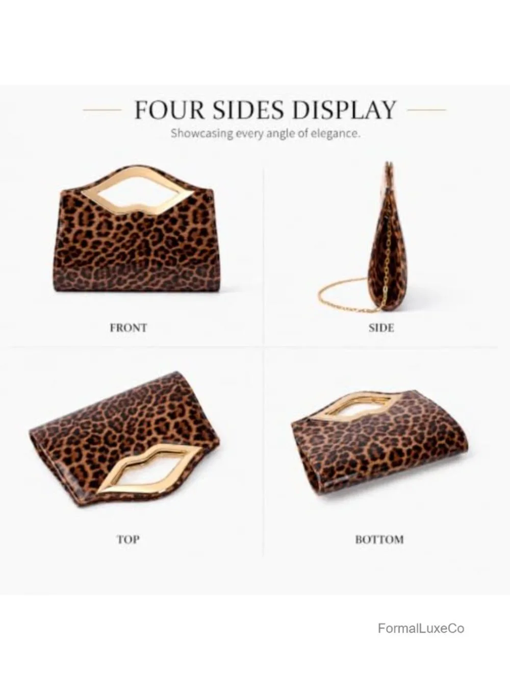 Lip-Shaped Handle Clutch Purse Patent PU Leather Evening Bag Prom Wedding